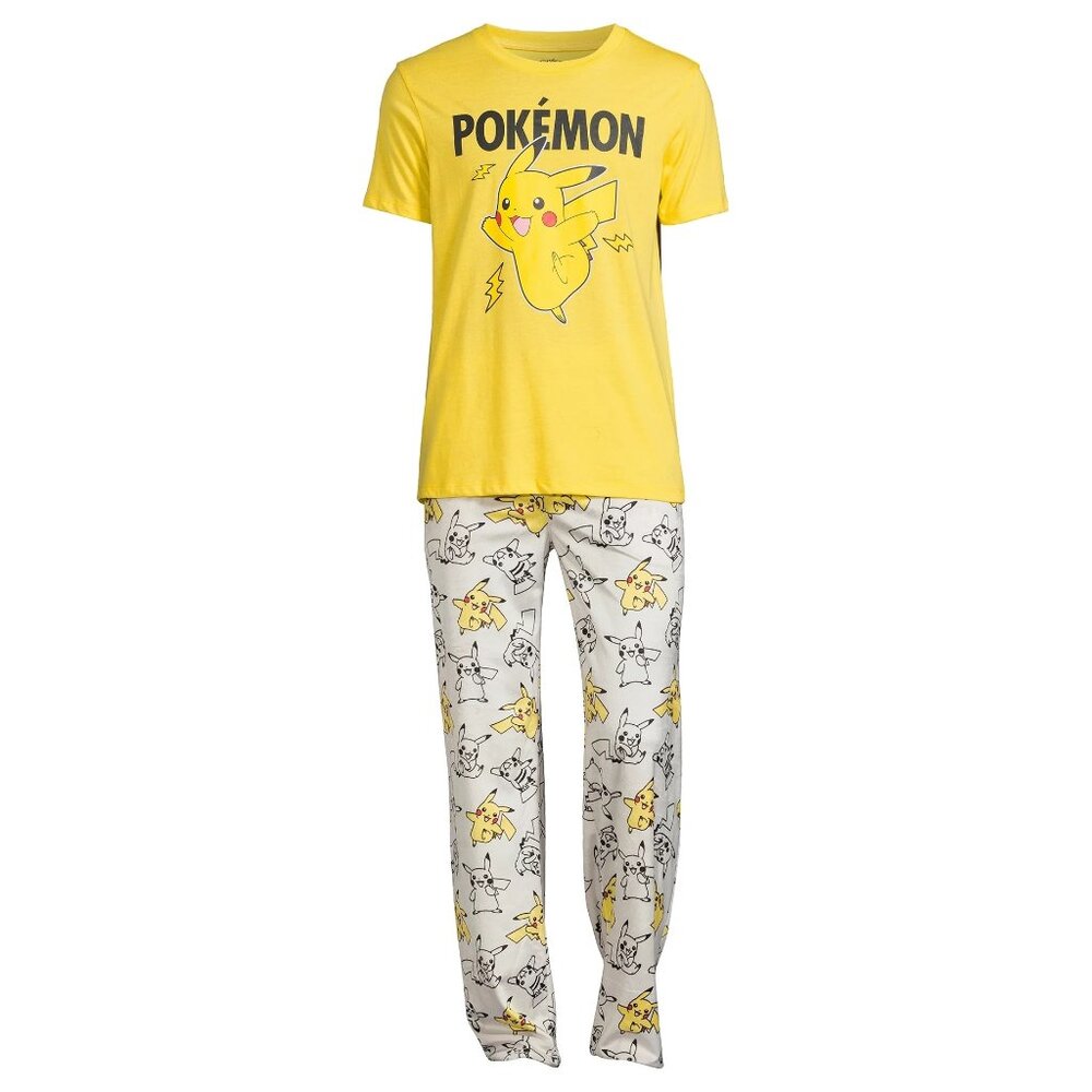 Pokemon Men's Pika Bolt Graphic Tee and Pants Sleep Set (2-Piece)